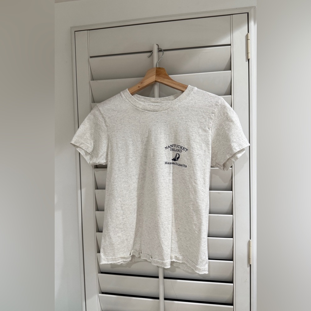 Brandy Melville Light Gray Tee